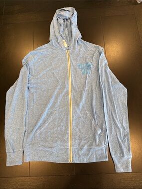 Official Momma Mia! The Musical Lightweight Full Hoodie - Heather Blue - Small